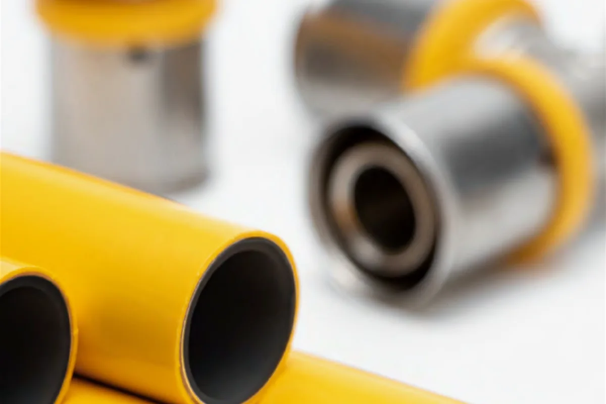 Pipa gas multilayer kuning dan press fitting RIIFO RIFENG